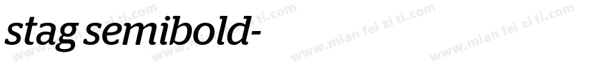 stag semibold字体转换
